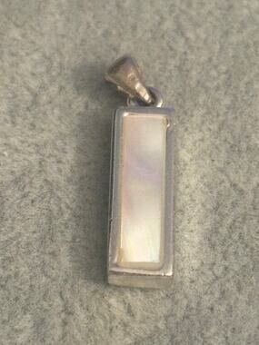 Vintage Mother of Pearl Rectangle Pendant